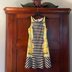 Elle Lemon Lime Citrus Stripe Dress
